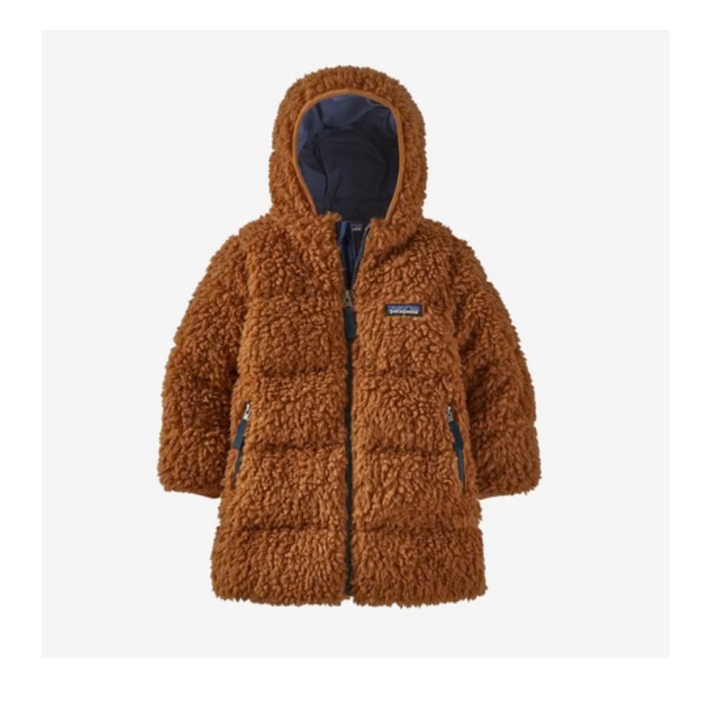 Patagonia HiLoft Parka Jacket Toddler Brown 3T Like New